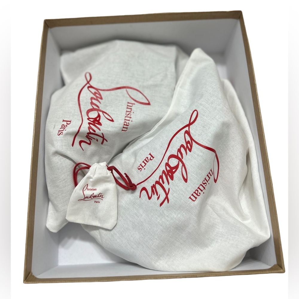 NEW CHRISTIAN LOUBOUTIN BELLE ANKLE RED BOTTOM BOOTS 9.5 - Picture 12 of 13